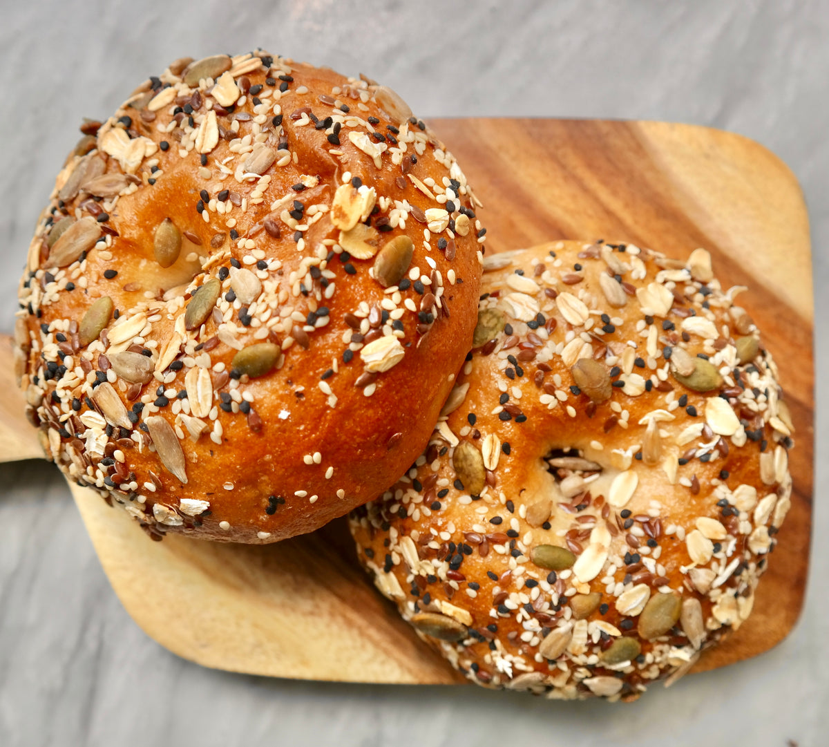 Seed and Oat Bagel Wildflour ToGo