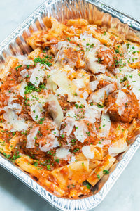 Rigatoni and Meatballs