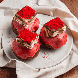 Strawberry S'mores Bomboloni