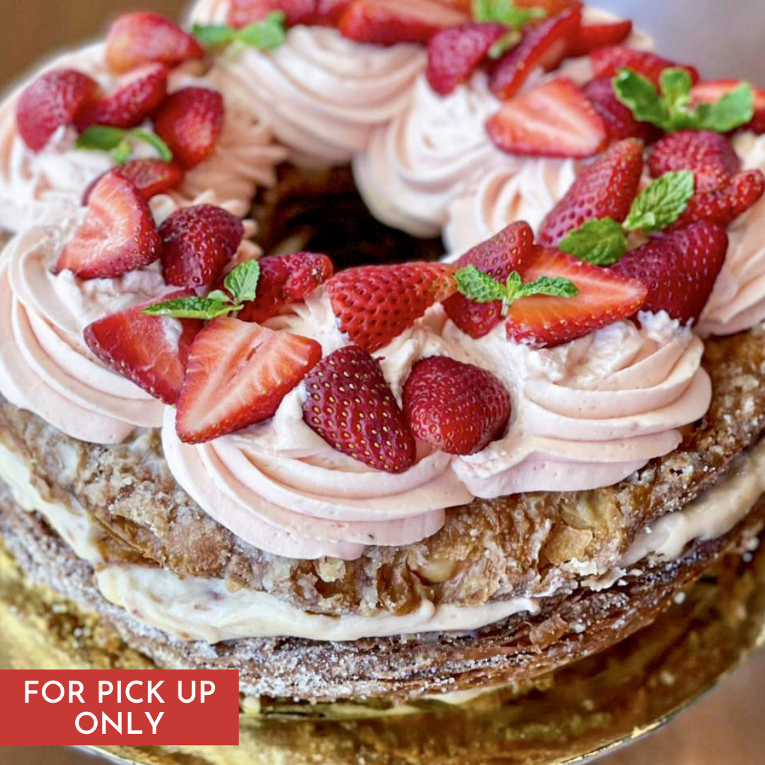 Strawberry Cream Cronut Cake (For Pick Up Only)