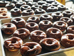 Load image into Gallery viewer, Tray of Chocolate Donuts with Chocolate Frosting dessert or pastry

