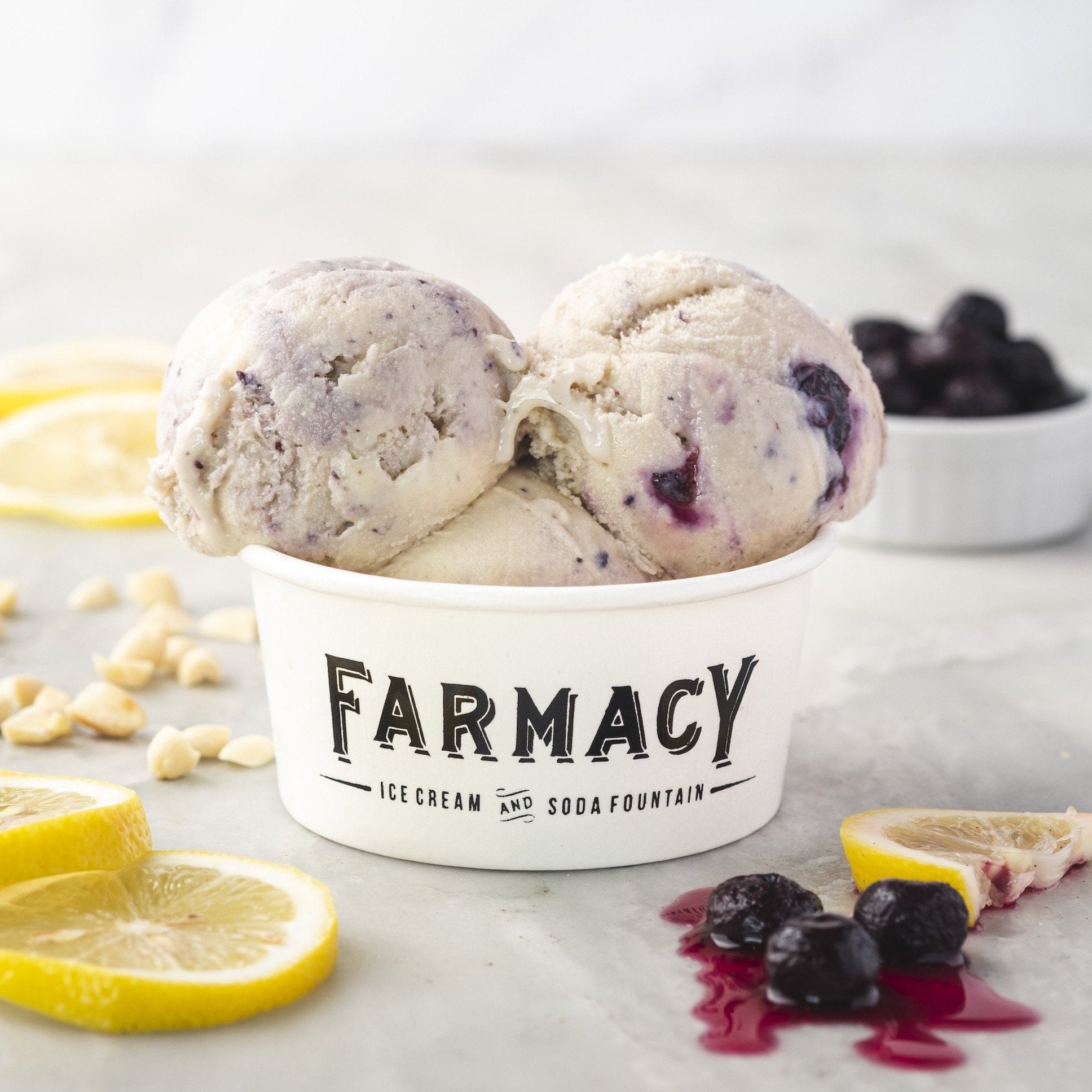 Lemon Blueberry Ice Cream - Wildflour To-Go