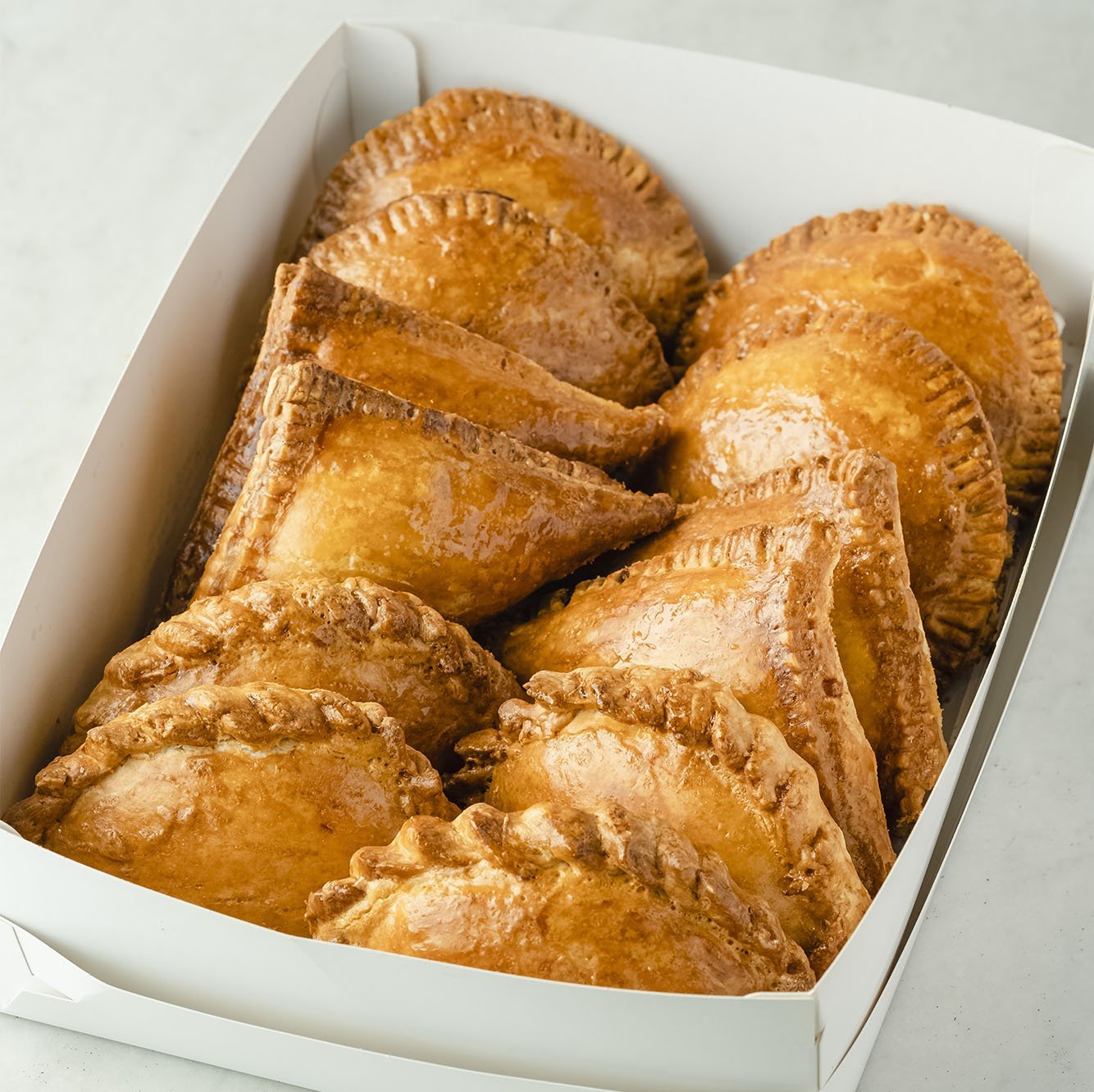 Box of Assorted Corned Beef and Tuna Hand Pies pastry
