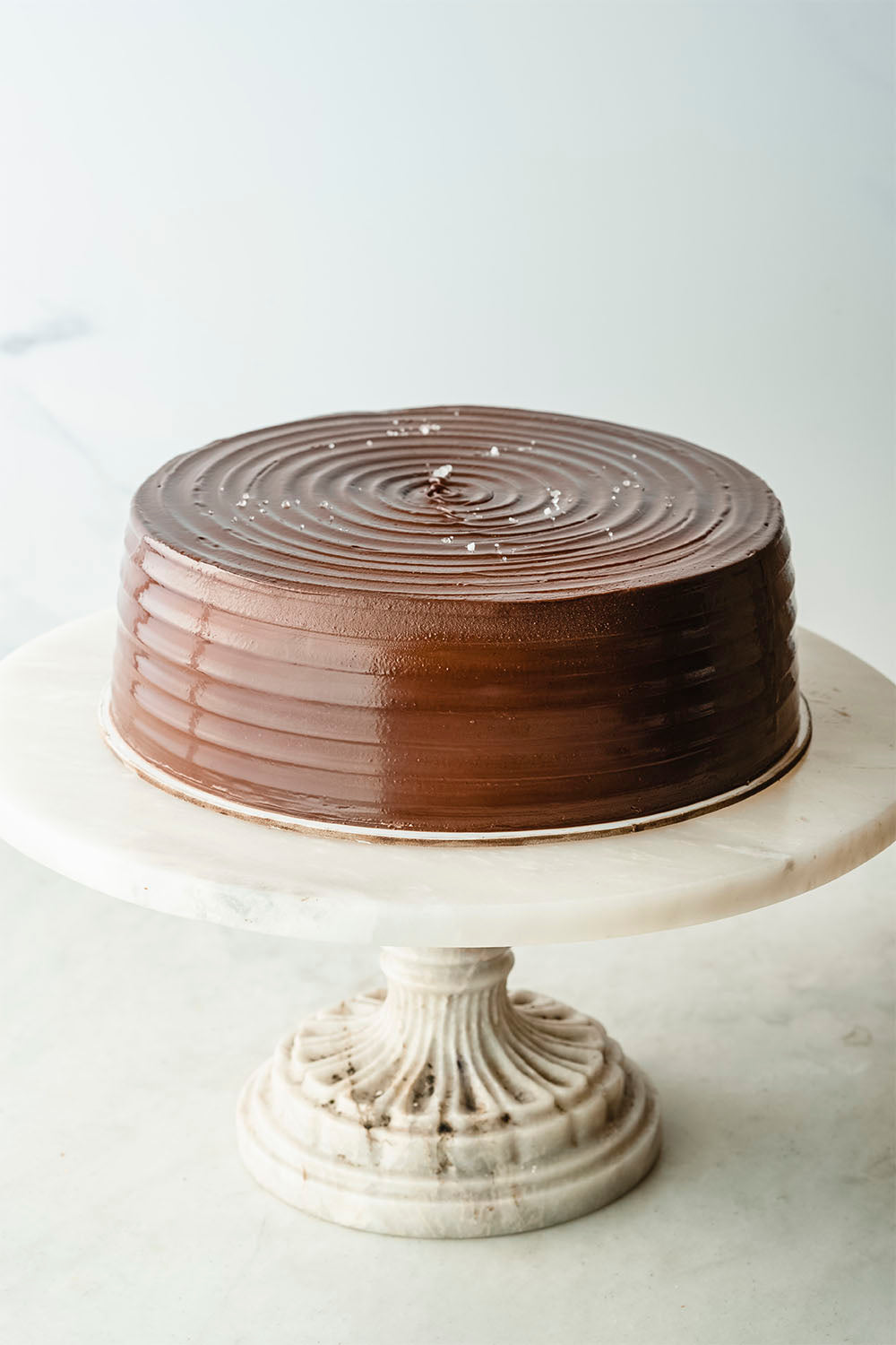 Whole Salted Chocolate Cake with Caramel dessert or pastry