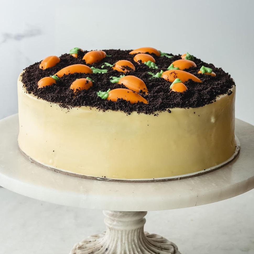 Whole 2 Layer Carrot Cake dessert or pastry