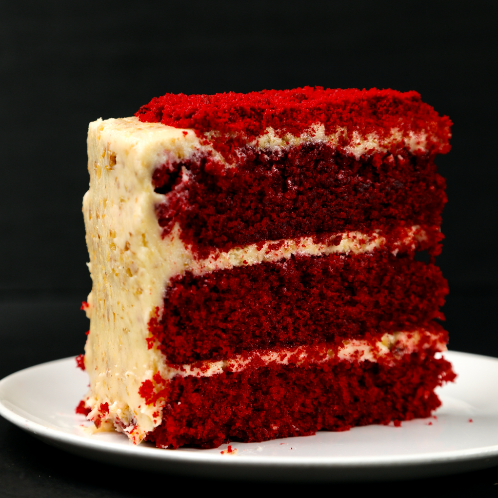 Red Velvet Wildflower Cake